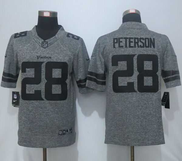 Nike Limited Minnesota Vikings #28 Peterson Men's Stitched Gridiron Gray Jerseys,We sell and wholesale Nike Limited Minnesota Vikings #28 Peterson Men's Stitched Gridiron Gray Jerseys on line form chian!